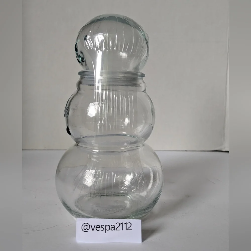 Target Bullseye Playground Clear Snowman Fillable Glass Canister Jar